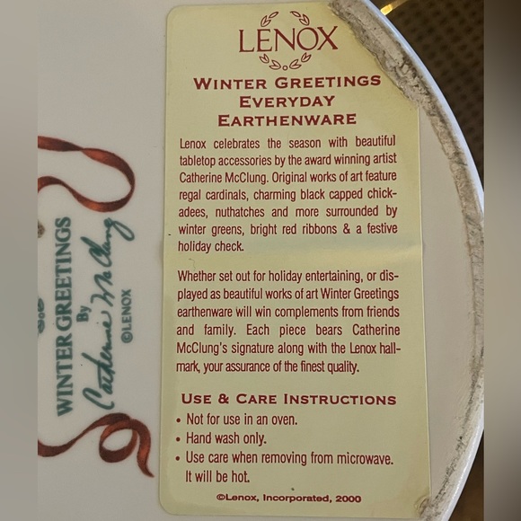 Lenox Winter Greetings cookie jar - Picture 10 of 14